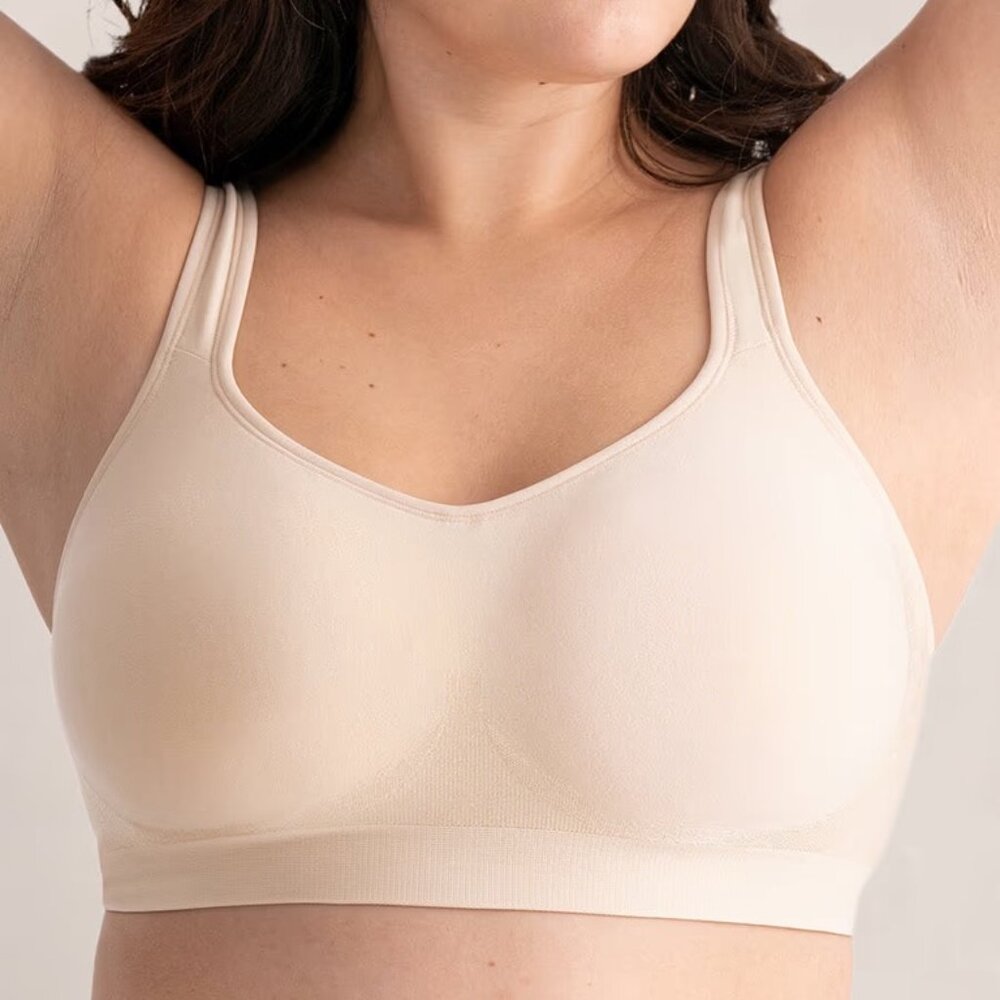 Truekind Daily Comfort Wireless Shaper Bra in Chai size M style 10022 0573